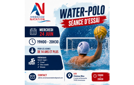 Séance d'essai Water-Polo à Annemasse Natation